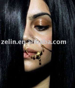 gold plated new design nose ring body piercing jewelry