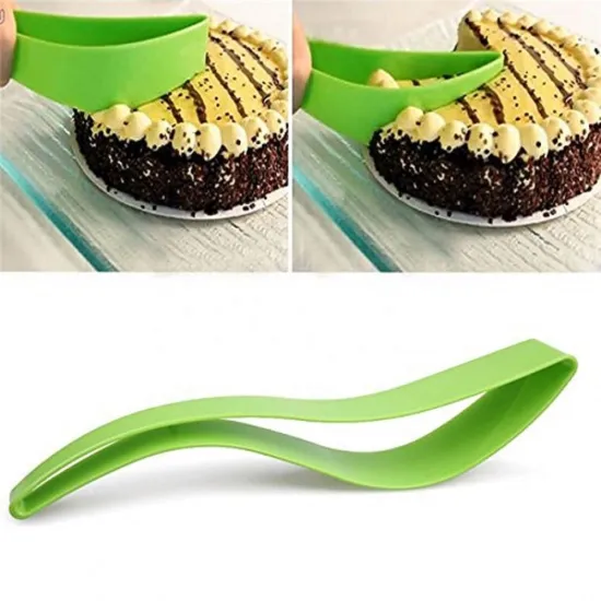 Practical Small Cake Slice & Pancake Cutter - Kitchen Plastic Gadget for Baking & Cooking