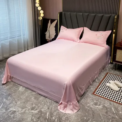 Polyester Luxury Embroidered Wedding Bedding Sets