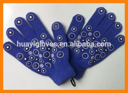 Solid Color Magic Gloves with Rubber Printing
