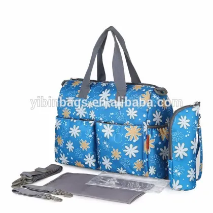Hot Sale 100% Eco-Friendly Reusable Cute Diaper Bags With Transfer Printing