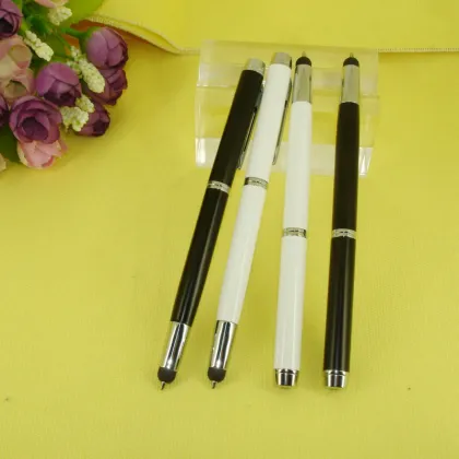 New Item 2 in 1 Metal writing Ball Pen with Touch Screen Stylus Multi-function Pen