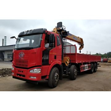 ใหม่ล่าสุด FAWJ6 14Tons Boom Truck ติดเครน