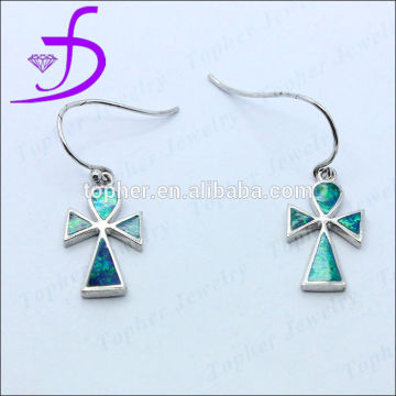 Opal earring pendant earring silver925 earring fish hook