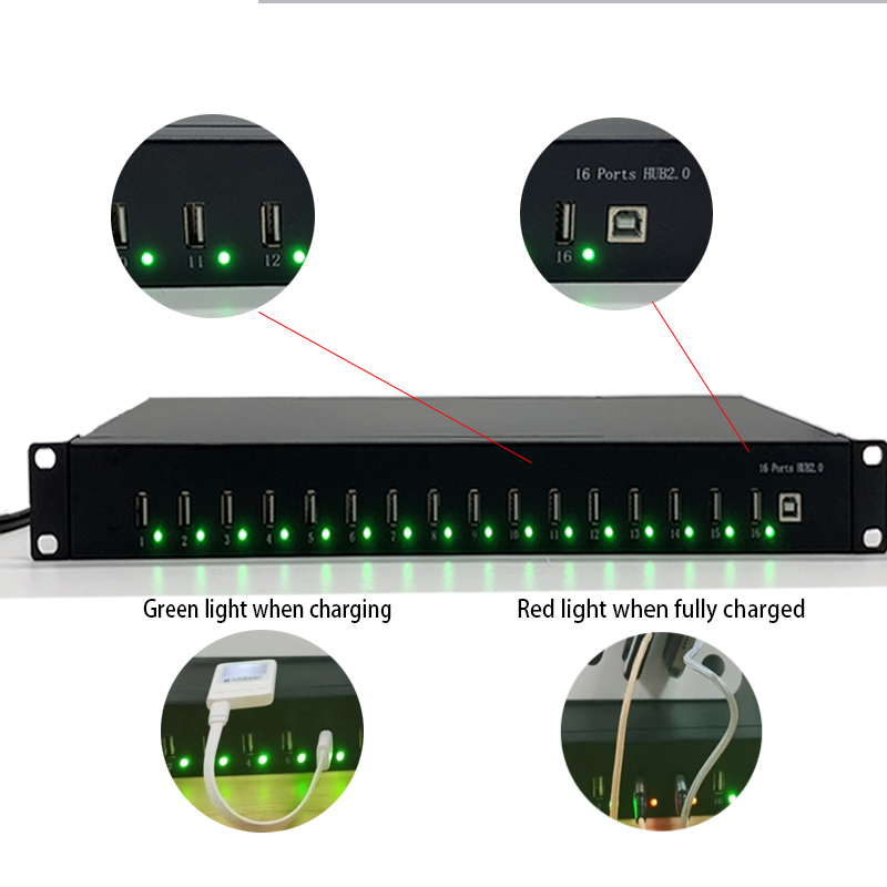 16 포트 확장 분기 USB2.0 허브