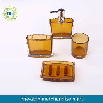 colorful toiletry 4pc bathroom sets