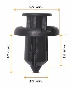 Bumper Splash Shield Push Type Retainer for Honda Acura 91503SZ3003