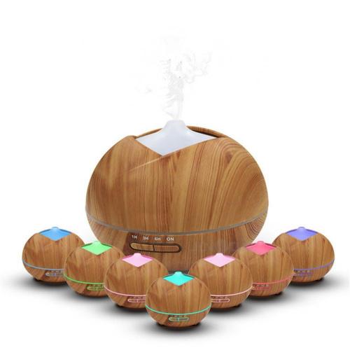 400ml Mist Humidifier Ultrasonic Wood Ionizer Humidifier