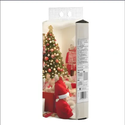 Pull the hanging kitchen towel from the bottom