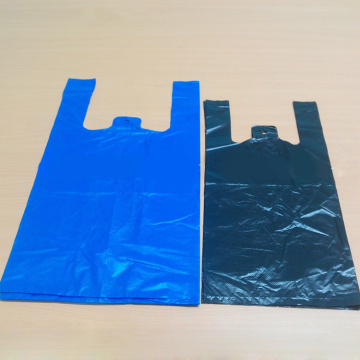 Big HDPE Carrier T-Shirt Garments Clothes Plastic Bag Packaging with Customized Size and Printing