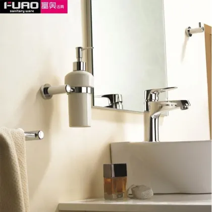FUAO Attractive and durable ceramic mason jar soap dispenser