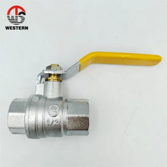 1/4" inch - 4" FXF threaded nickel chrome plated 2 inch class 600 ms58 brass Gas ball valve