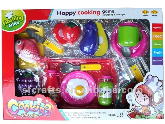 Funny plastic cut fruit game for kids