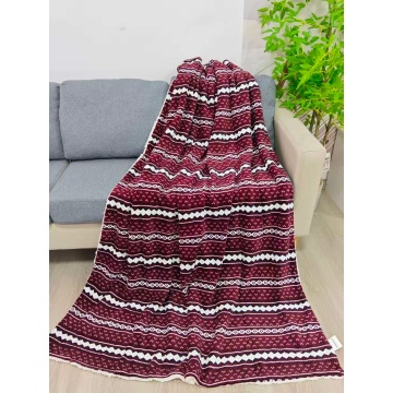 Ném lông cừu Sherpa kẻ sọc có thể đảo ngược