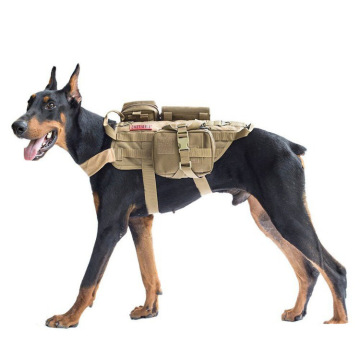 Ensemble de harnais de chiens tactique XL robuste - gilet en nylon K9 durable avec sangles rembourrées et ajustement réglable pour les grands animaux de compagnie