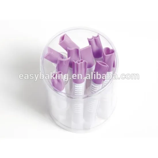 Set of 10 Cake Decorating Tools Plain Fondant Cake Crimper