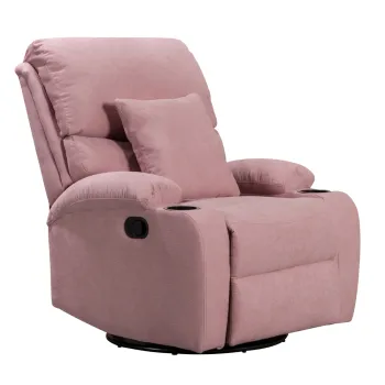 Electric Fabric Recliner Sofa: Perfect Choice for Elderly with American Style Grey Home Theater Look