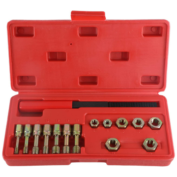 Universal 15-Piece Metric Thread Chaser Set M6-M12 with Case