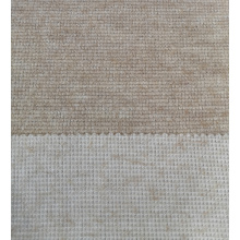 Knitted wool polyester blend stripe fabric