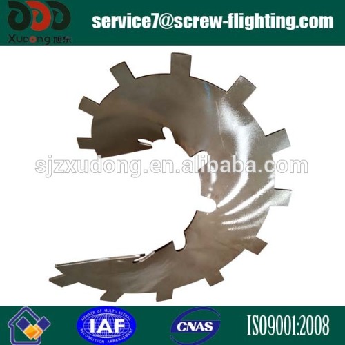 Q345 steel unstandard sectional helical blade with equal thickness