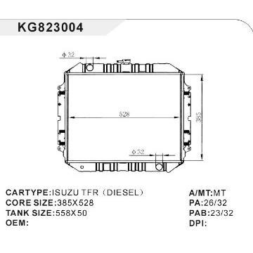 auto radiator car:ISUZU TFR(DIESEL)