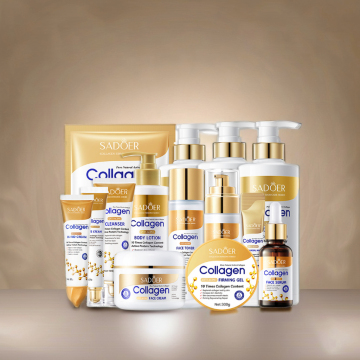 Bone Collagen Anti-Wrinkle Skin Care Set: Moisturizer, Cream, and Facial Mask