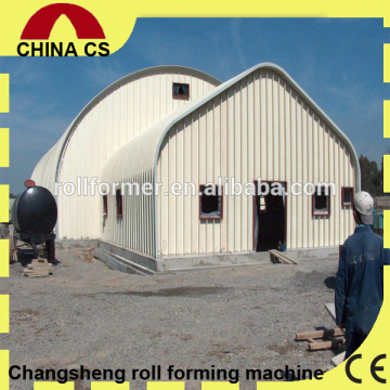 Changsheng K Q Span No Column Roof Sheet Building Machine