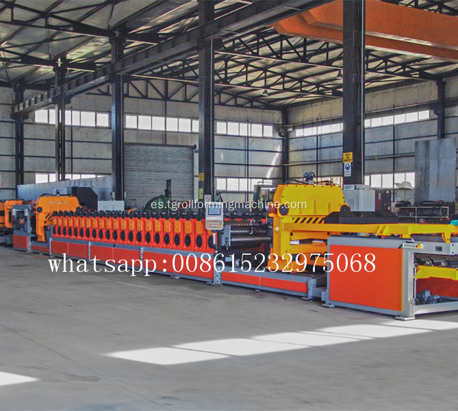 Ensamblado Culvert Pipe Corrugated Panel Machine