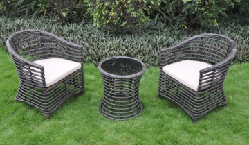 New Style Patio Furniture Rattan Woven Dining Sets