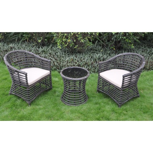 Neue Art Patio Möbel Rattan Woven Esszimmer Sets