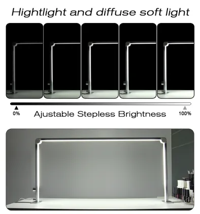 Nail Desk Lamp with Moon Sharp Perfect Nail Tech Lamp for Lashes Nails