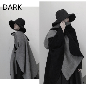 DARK Yamamoto Dark Yoji Niche Simple And Versatile Cashmere Double-sided Scarf Cloak Warm Shawl Winter