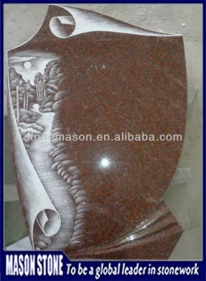 tombstone natural view granite tranditional hot sale