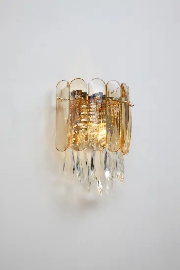 Modern Indoor Living Room Decoration Crystal Wall Lamp