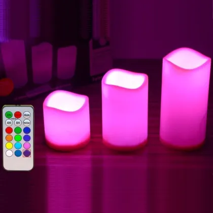 Magic Remote Control LED Candles with Button