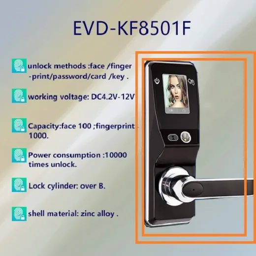 US standard fingerprint password smart lock