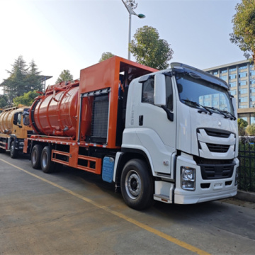 Isuzu 6x4 9.5cbm Caminhão de sucção de esgoto de limpeza