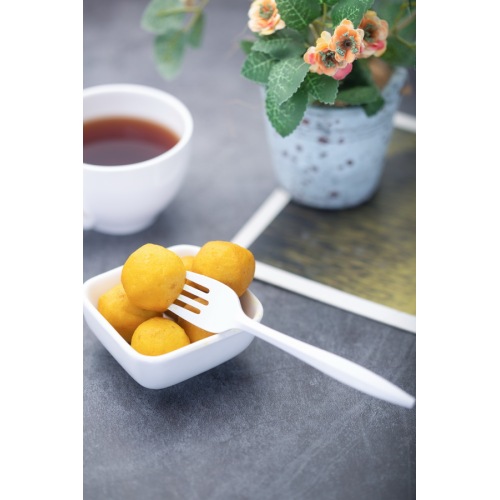 Light Weight White Disposable Plastic Forks