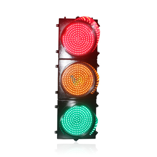 Road safety aluminum RYG 400mm traffic signal light
