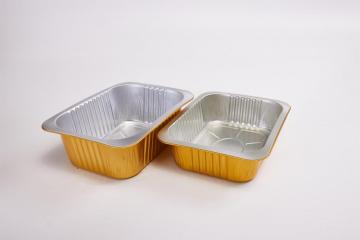 Platos de papel de aluminio desechable