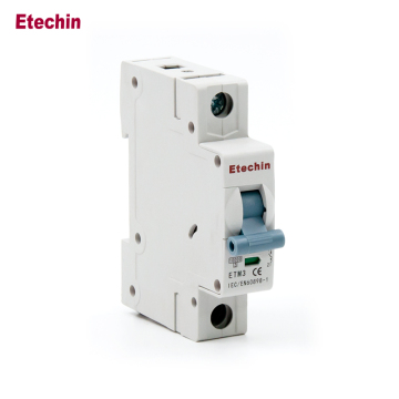 High-Quality ETM3 Miniature Circuit Breaker 1P 6KA Kema 40A/63A Overload Short Circuit AC Power Safety for Home DIN Rail