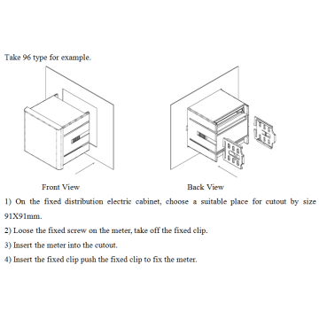 Single Phase AC Current LED Digital Current Meter