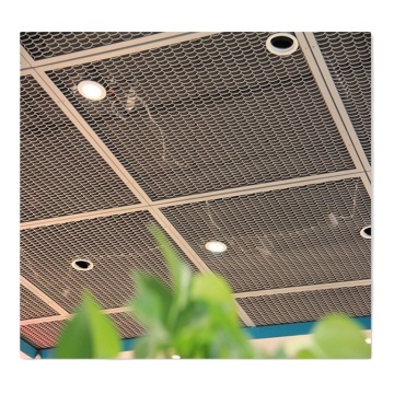 Expanded Metal Mesh Ceiling Pop Design with Metal Frame Suspended Aluminum Ceiling Tiles 600x600