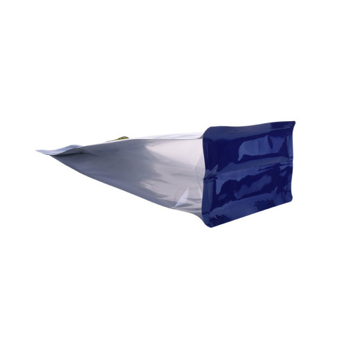 Plastic fish food block bottom bag with window