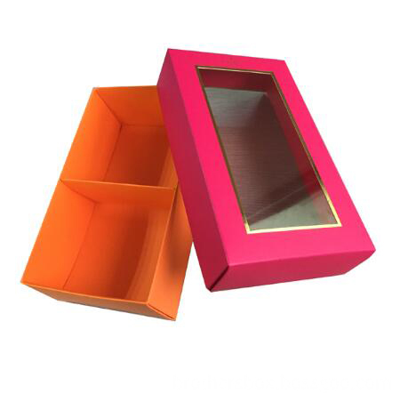 Folding Paper Card Packaging Box with Clear Window