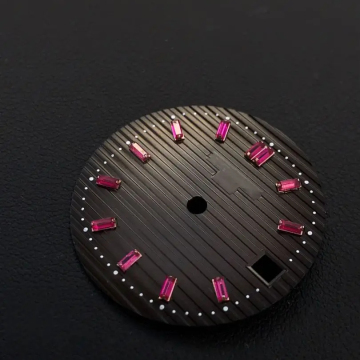 30,5 mm Sapphire Kristall -Zifferblattbeschläge mit Händen und 18 Karat Goldgehäuse für Kaliber 5711: Luxusuhrkomponenten