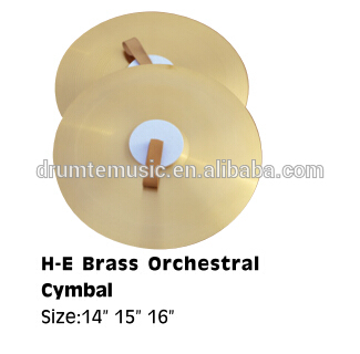 H-E brass orchestral cymbals