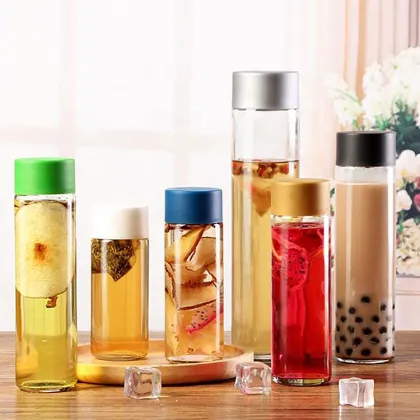 Wholesale Glass Water Bottles Voss with Lid - ONO Manufacturers