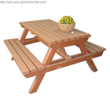 Park Picnic Table, Recycling Plastic Wood (HDPE), Outdoor Seats