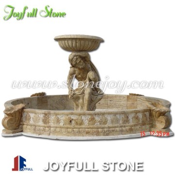 Outdoor Big Yelow Marble Fountain
